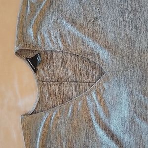 Club Monaco Silver Metallic Shirt Size Medium